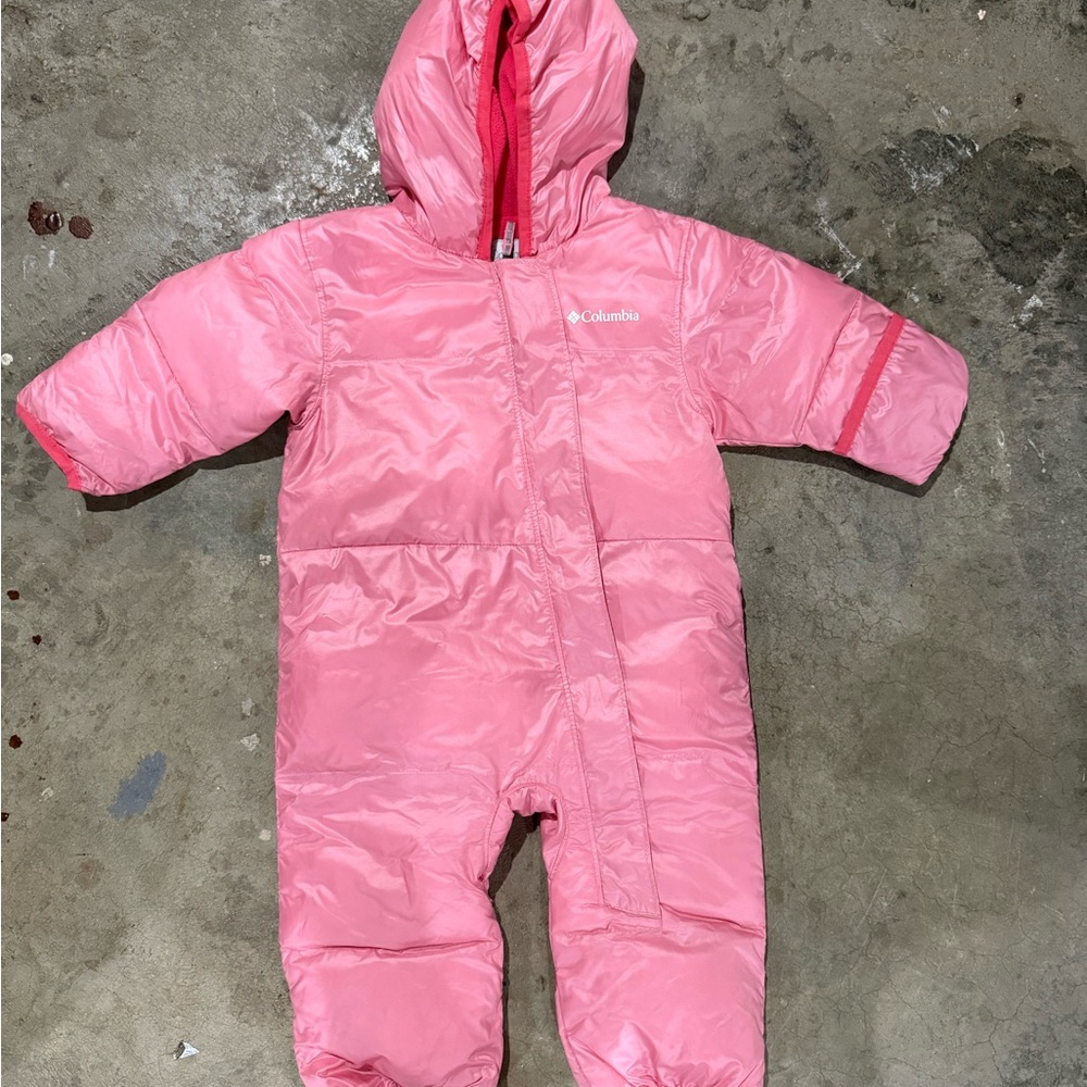 Columbia Infant Pink Hooded Snowsuit